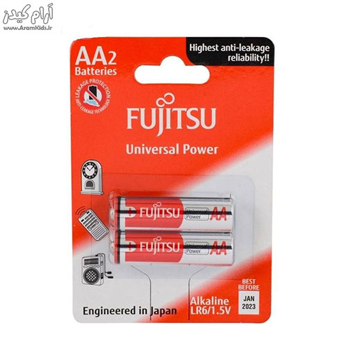 باتری قلمی آلکالاین فوجیتسو مدل LR6 Univeisal Power بسته 2 عددی