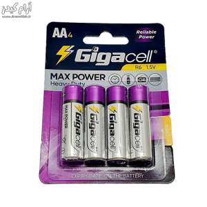باتری قلمی گیگاسل مدل Max Power Heavy Duty R6 بسته 4 عددی