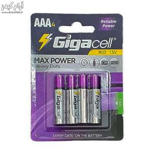 باتری نیم قلمی گیگاسل مدل Max Power بسته 4 عددی